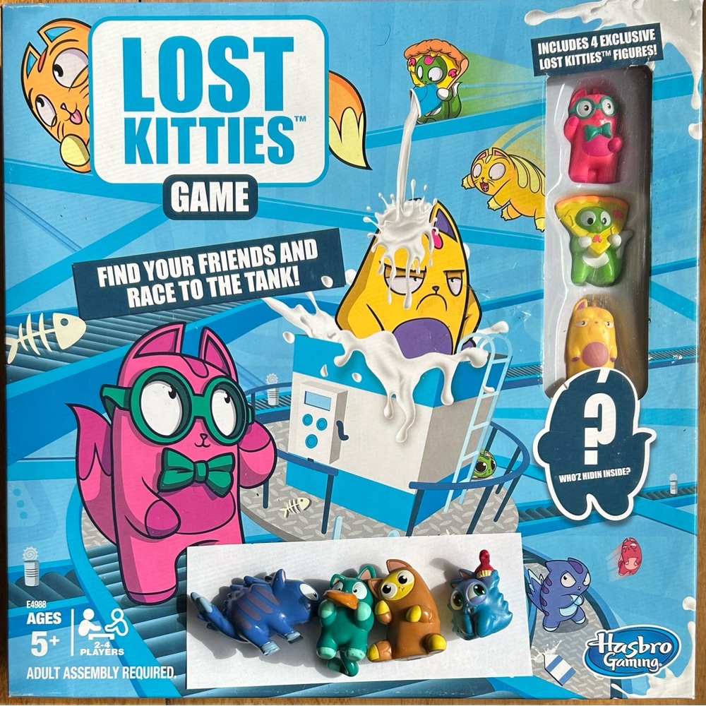 Lost Kitties Game / Bonus of 4 More Lost Kitties Figures (=8 kitties) Board Game